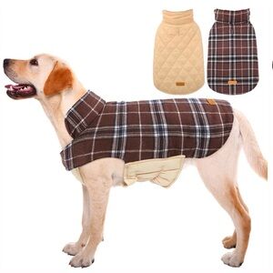 NWOT Waterproof Dog Jacket With Pocket
Reversible Dog Winter Coat